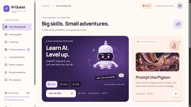 Your learning dashboard