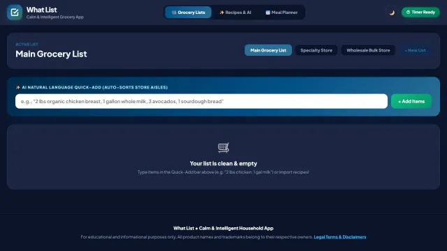 Your list · demo interface